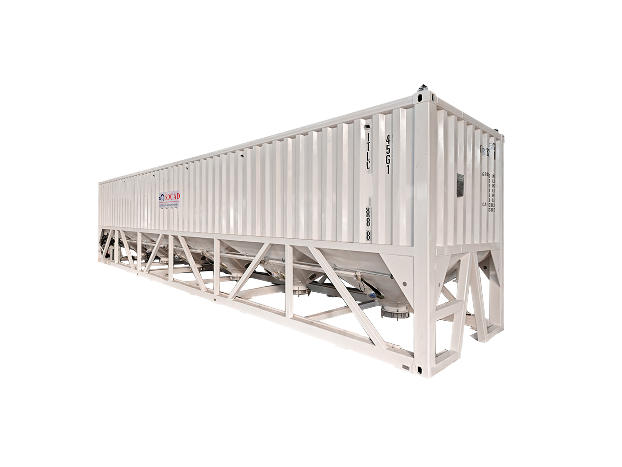 horizontal cement silo