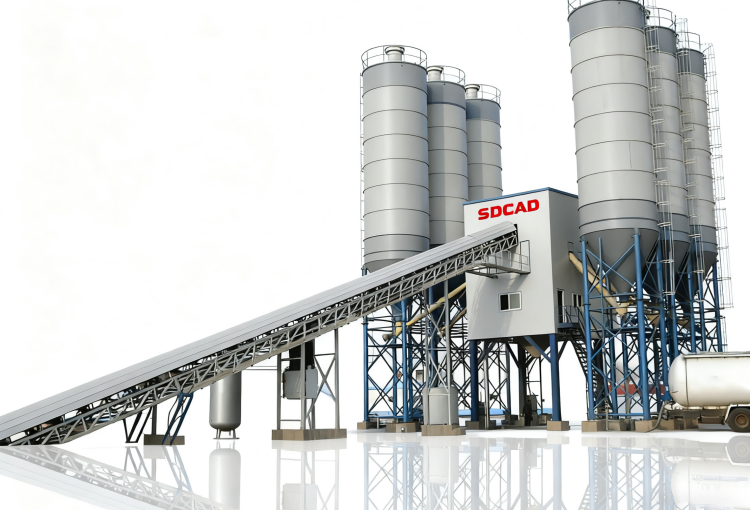 SDCAD HZS-200 concrete plants