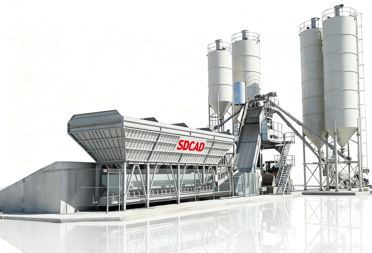 SDCAD HZS-180 concrete plants