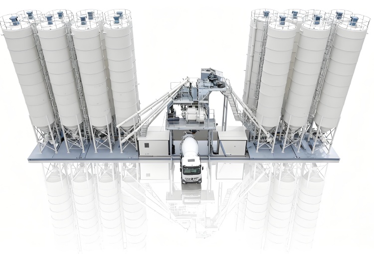 SDCAD HZS-240 concrete plants