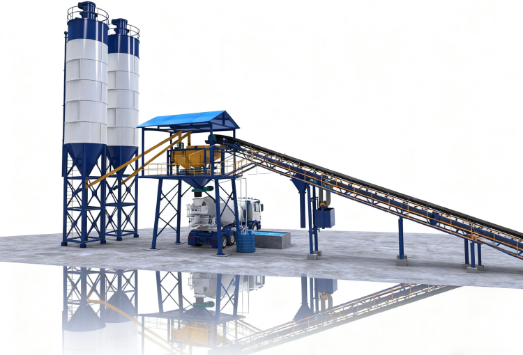 Site Planning Of Concrete Batching Plant