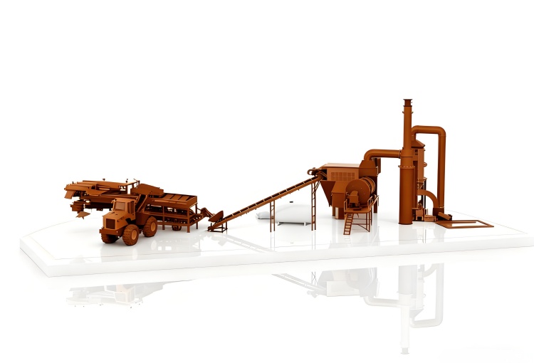 Stationary Asphalt Drum Mix Plant