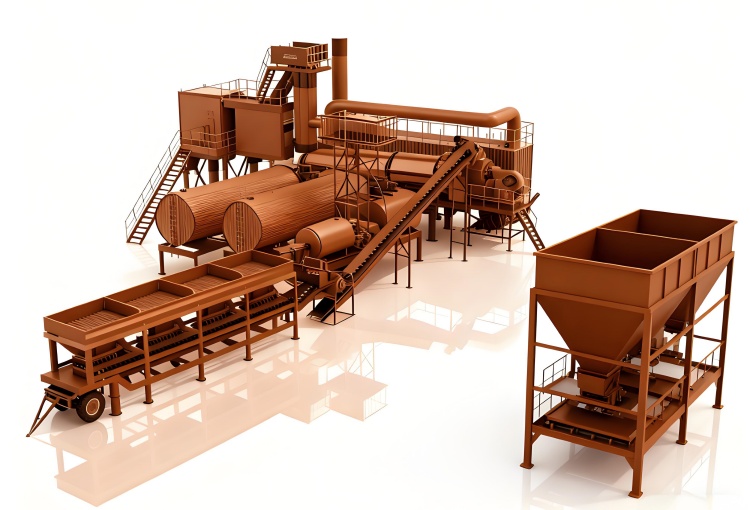 Stationary Continuous Drum Mix Asphalt Plant