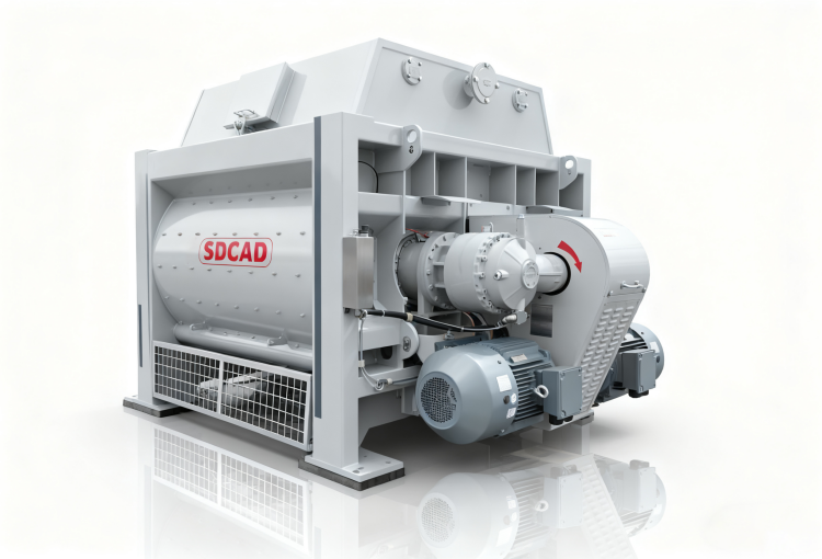 Single Shaft Concrete Mixer