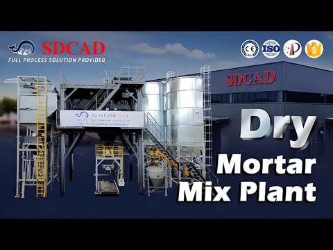 Dry Mortar Mix Plants- automatic Dry mortar production line.