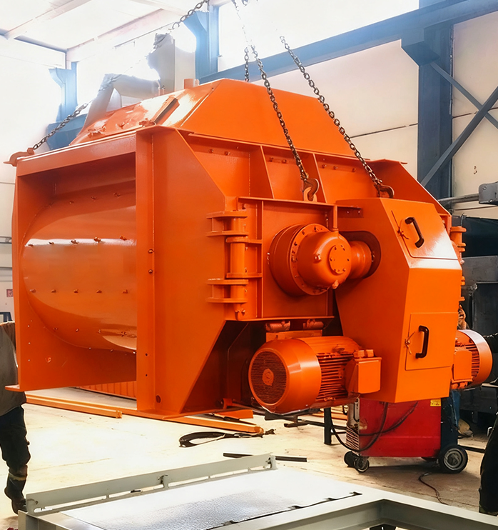 twin shaft concrete mixer