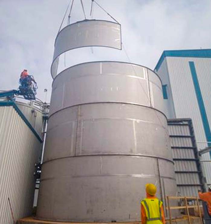 welded silo