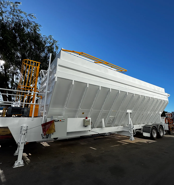 horizontal cement silo