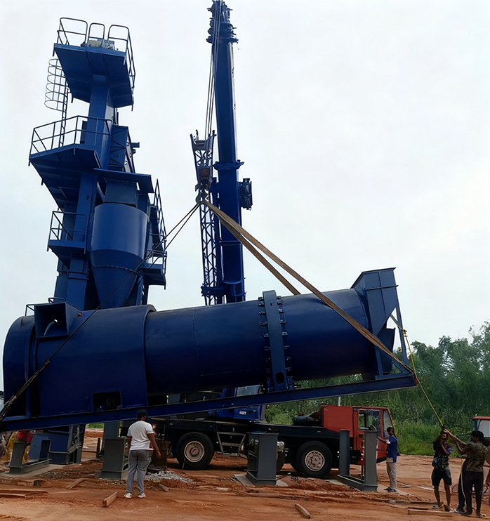 Stationary Continuous Drum Mix Asphalt Plant