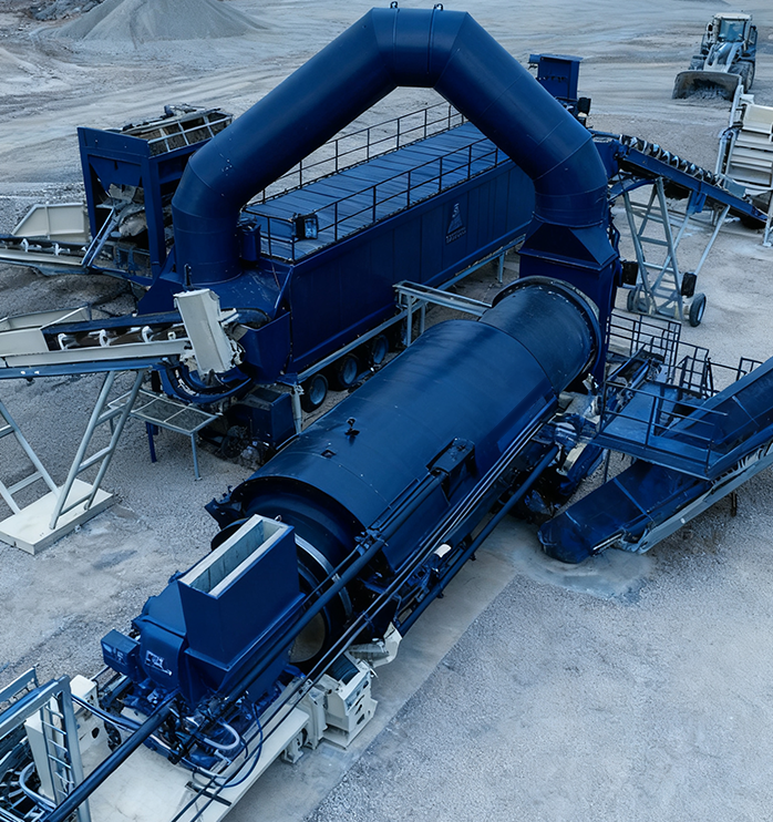 Mobile Continuous Drum Mix Asphalt Plant