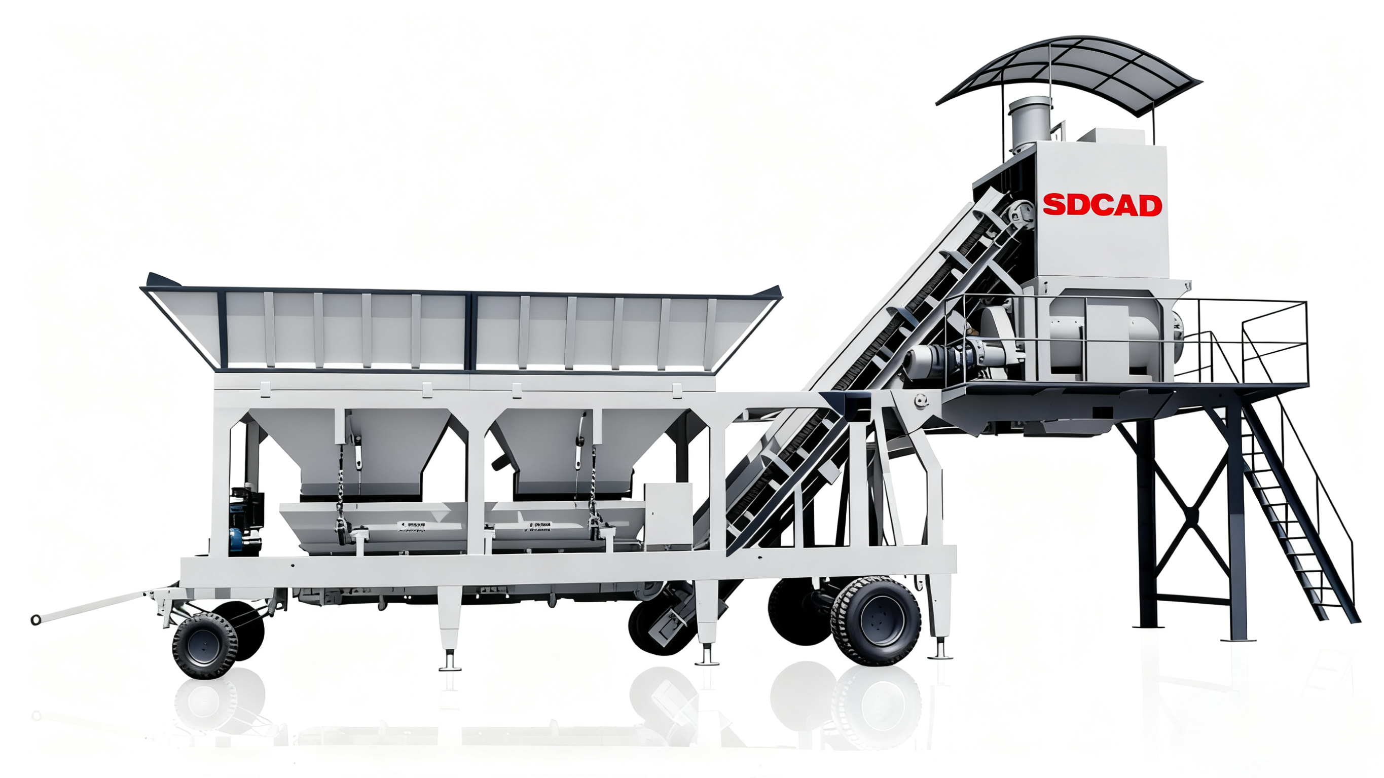 M135 Mobile Concrete Batching Plant
