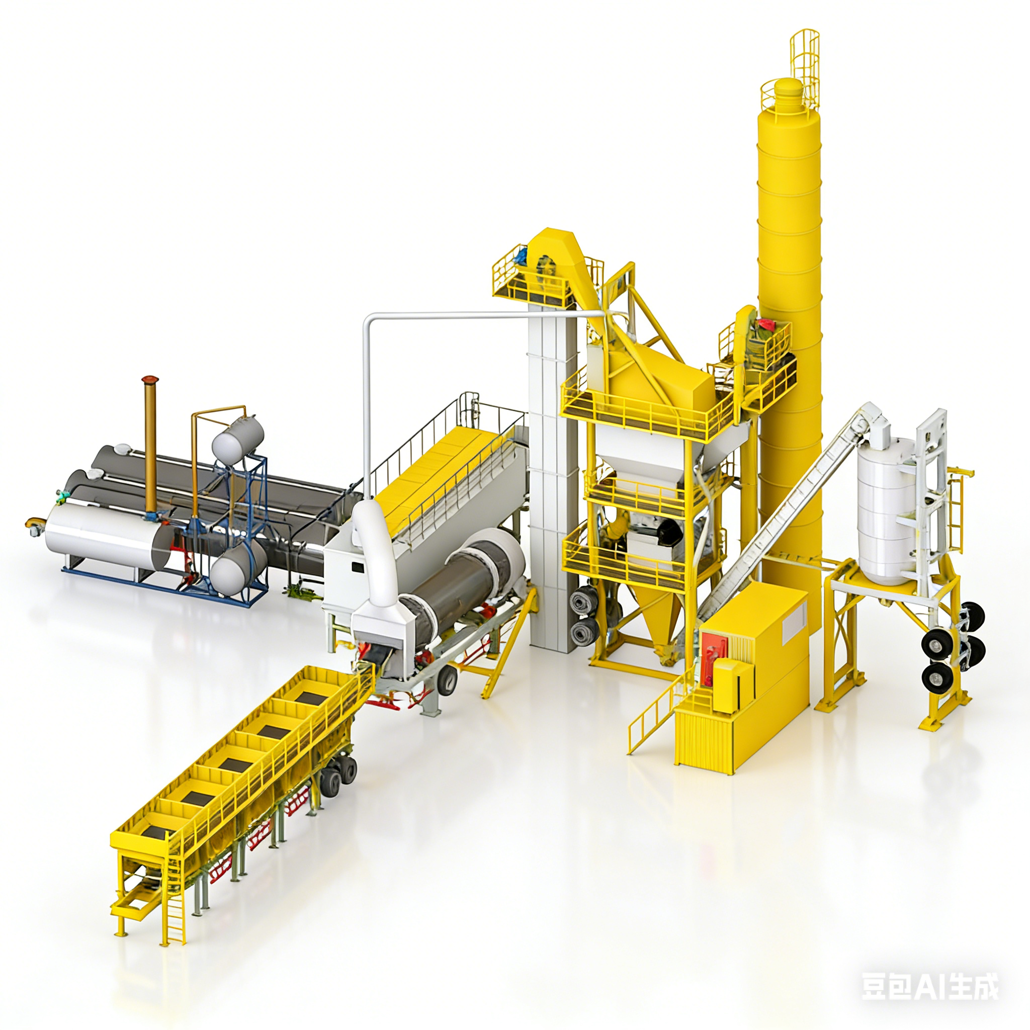 Mobile Asphalt Mixing Plant